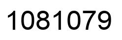 Number 1081079 black image