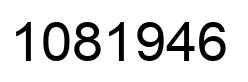Number 1081946 black image