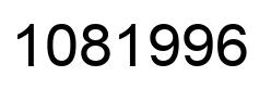 Number 1081996 black image