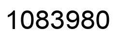 Number 1083980 black image
