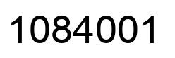 Número 1084001 imagen negro