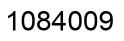 Number 1084009 black image