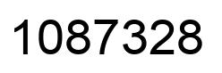 Number 1087328 black image