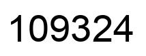 Número 109324 imagen negro