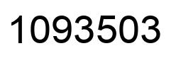 Number 1093503 black image