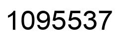 Number 1095537 black image
