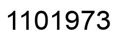 Number 1101973 black image