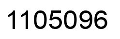 Number 1105096 black image