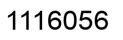 Number 1116056 black image