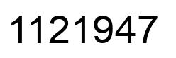 Número 1121947 imagen negro