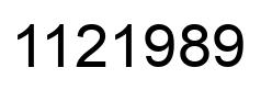 Número 1121989 imagen negro