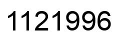 Número 1121996 imagen negro