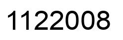 Number 1122008 black image