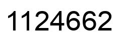 Número 1124662 imagen negro