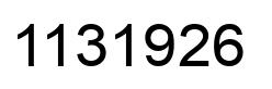 Número 1131926 imagen negro