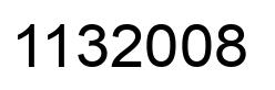 Number 1132008 black image