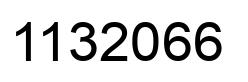 Number 1132066 black image