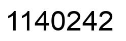 Number 1140242 black image