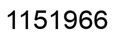 Número 1151966 imagen negro