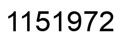 Número 1151972 imagen negro