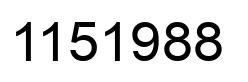 Número 1151988 imagen negro