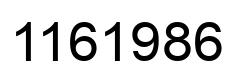 Number 1161986 black image
