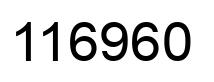 Number 116960 black image