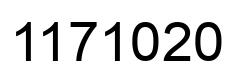 Número 1171020 imagen negro