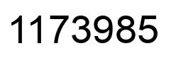 Number 1173985 black image