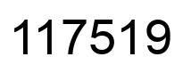 Number 117519 black image