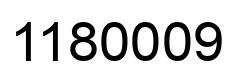 Number 1180009 black image