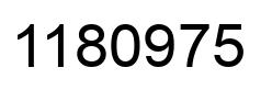 Number 1180975 black image