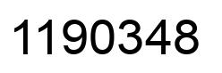 Number 1190348 black image