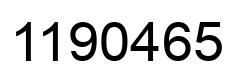 Número 1190465 imagen negro