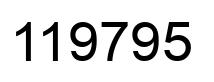 Número 119795 imagen negro