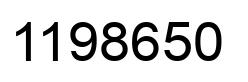 Número 1198650 imagen negro