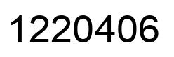 Número 1220406 imagen negro