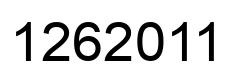 Number 1262011 black image