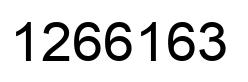 Number 1266163 black image