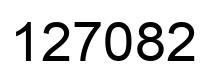 Number 127082 black image