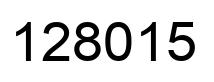 Number 128015 black image