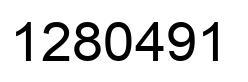 Number 1280491 black image