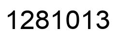 Número 1281013 imagen negro