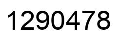 Number 1290478 black image