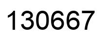 Number 130667 black image