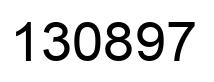 Number 130897 black image