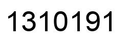 Number 1310191 black image