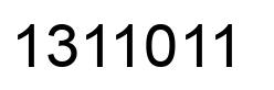 Número 1311011 imagen negro