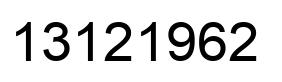 Número 13121962 imagen negro
