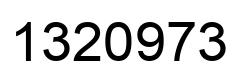 Número 1320973 imagen negro